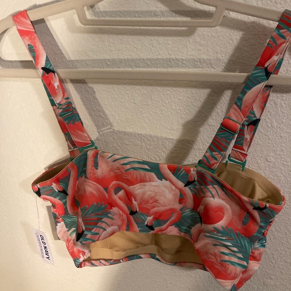 Old Navy Flamingo Swimsuit top Size Large - Picture 3 of 6